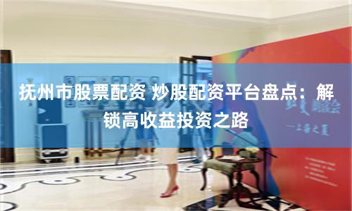 抚州市股票配资 炒股配资平台盘点：解锁高收益投资之路